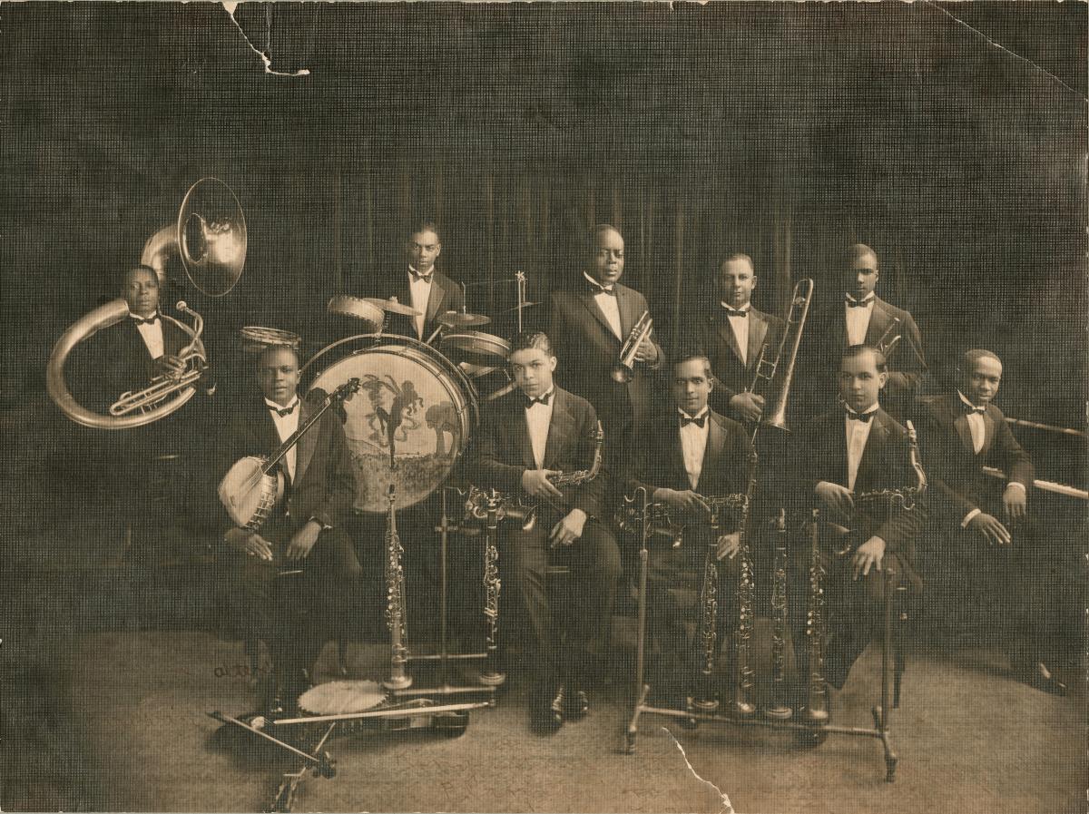 old jazz band photo